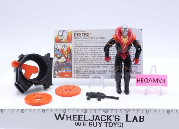 Destro V3 100% Complete 1992 G.I. Joe Hasbro Vintage Action Figure main image