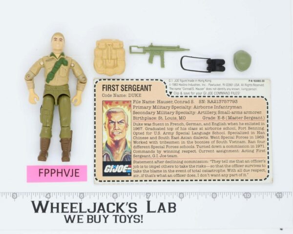 Duke V1 MAIL AWAY 100% Complete G.I. Joe 1983 Hasbro Vintage Action Figure main image