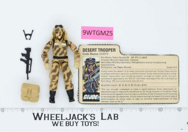 Dusty V1 100% Complete G.I. Joe 1985 Hasbro Vintage Action Figure main image