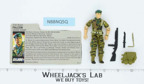 Falcon V1 100% Complete G.I. Joe 1987 Hasbro Vintage Action Figure main image