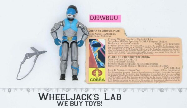 Lampreys V1 100% Complete G.I. Joe 1985 Hasbro Vintage Action Figure main image