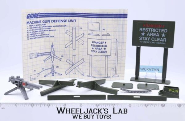 Machine Gun Defense Unit 100% Complete GI Joe 1984 Hasbro Action Figure Playset main image