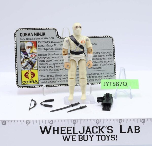 Storm Shadow V1 100% Complete G.I. Joe 1984 Hasbro Vintage Action Figure main image