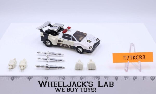 Sunstreaker Countach LP500S White Patrol Car No 3 Police Robocar Diaclone Takara main image