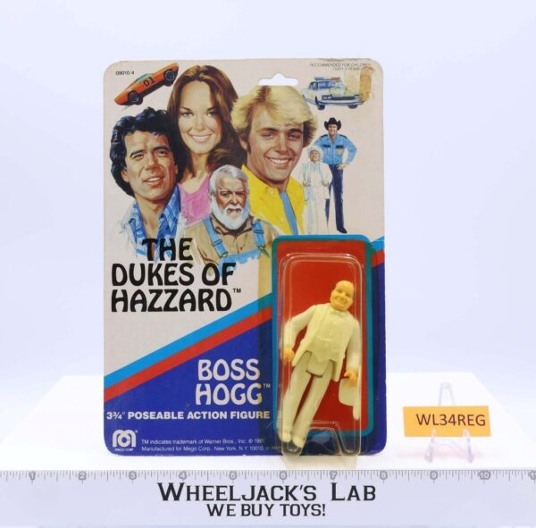 Boss Hogg 3 3/4″ MOSC 1981 Dukes Of Hazzard Mego Vintage Poseable Action Figure main image