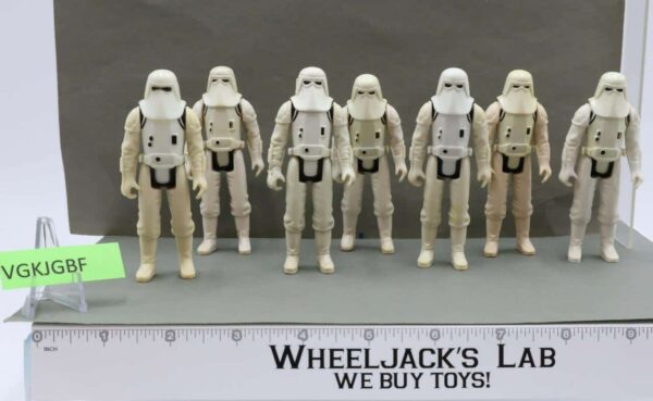 Lot of 6 Star Wars Hoth Stormtroopers 1980s Kenner Vintage Action Figures main image