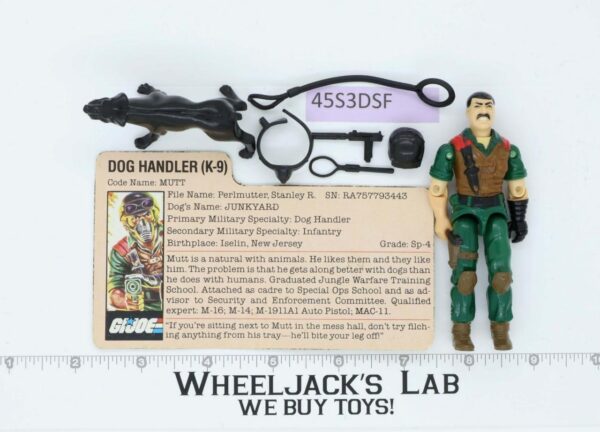 Mutt V1 100% Complete G.I. Joe 1984 Hasbro Vintage Action Figure main image