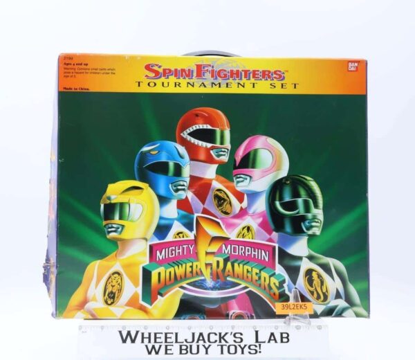 Spin Fighter Tournament Set Complete Mighty Morphin Power Rangers 1994 Bandai main image