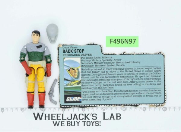 Backstop V1 100% Complete G.I. Joe 1987 Hasbro Vintage Action Figure main image