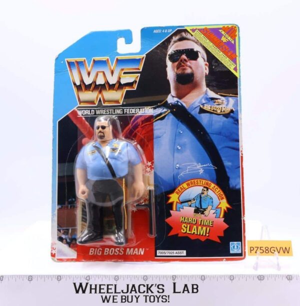 Big Boss Man WWF Wrestling 1990 Hasbro Action Figure NEW MOSC SEALED main image