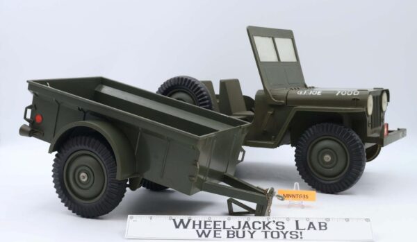 Combat Jeep 7000 W/ Trailer GI Joe 1965 Vintage Vehicle Action Figure main image