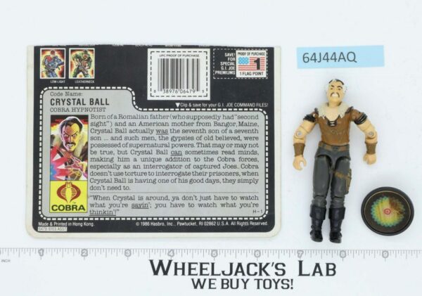 Crystal Ball V1 100% Complete G.I. Joe 1987 Hasbro Vintage Action Figure main image