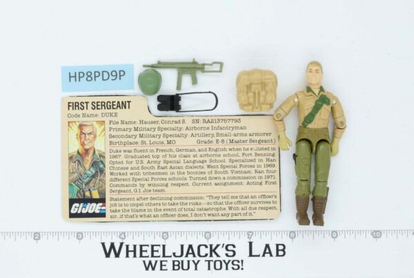 Duke V1 First Sergeant 100% Complete G.I. Joe 1983 Hasbro Vintage Action Figure main image