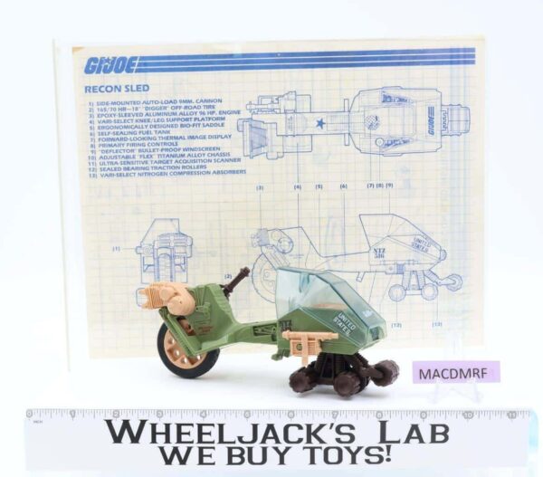 L.C.V. Recon Sled 100% Complete G.I. Joe Hasbro 1986 Vintage Vehicle main image