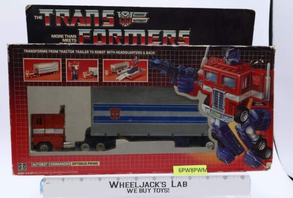 Optimus Prime W/Box 100% Complete 1985 Vintage Hasbro G1 Transformers main image