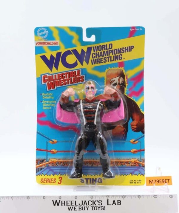 Sting Series 3 WCW Collectible Wrestlers 1994 Original Toymakers NEW MOSC SEALED main image