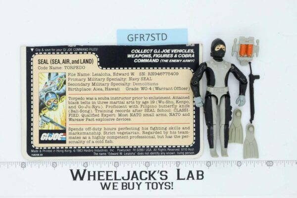 Torpedo V1 100% Complete G.I. Joe Hasbro 1983 Hasbro Vintage Action Figure main image