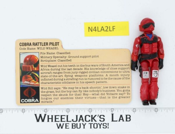 Wild Weasel V1 100% Complete G.I. Joe 1984 Hasbro Vintage Action Figure main image