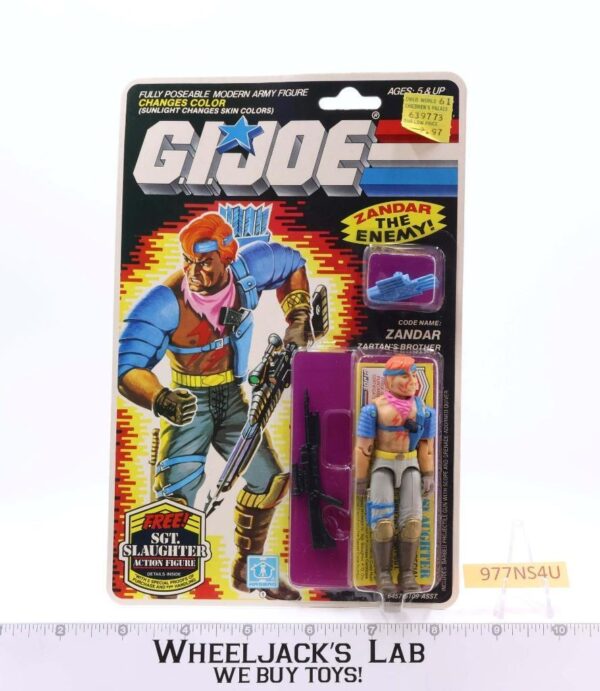 Zandar GI Joe 1985 Hasbro Vintage Action Figure NEW MOSC SEALED main image