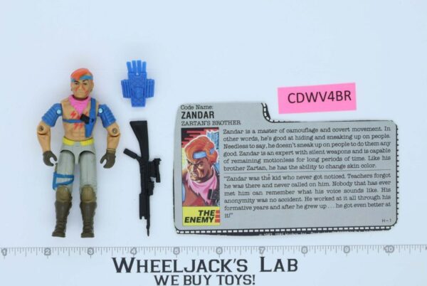 Zandar V1 100% Complete G.I. Joe 1986 Hasbro Vintage Action Figure main image