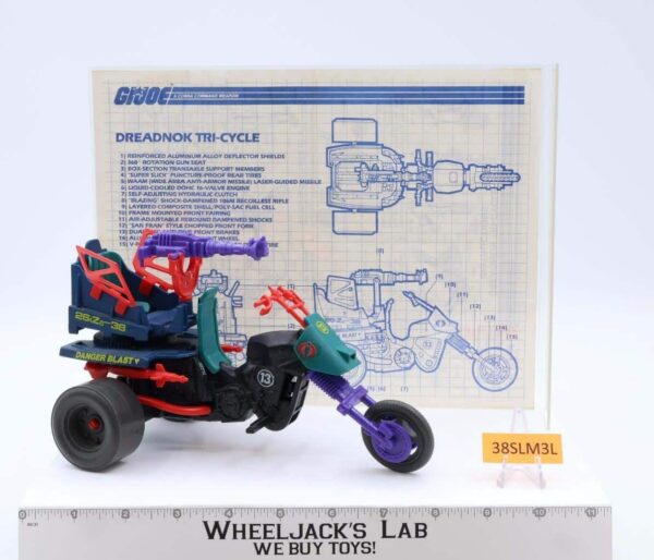 Dreadnok Tri-Cycle 100% Complete GI Joe 1987 Hasbro Vintage Vehicle main image