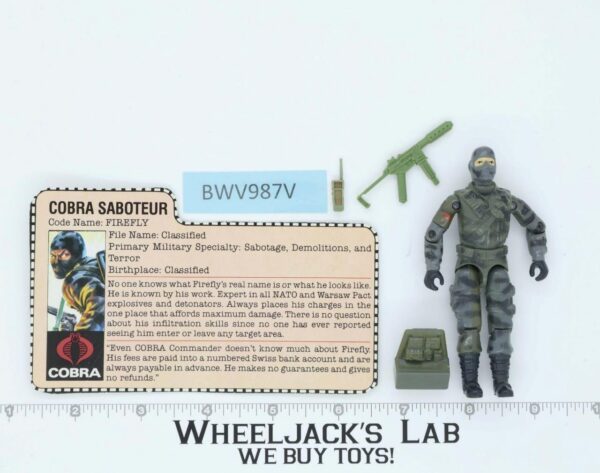 Firefly V1 100% Complete G.I. Joe 1984 Hasbro Vintage Action Figure main image