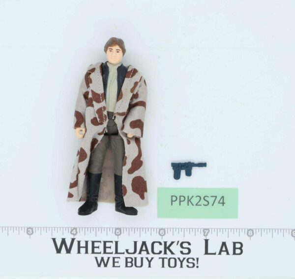 Han Solo Trench Coat 100% Complete Star Wars ROTJ 1983 Vintage Kenner NO REPRO main image