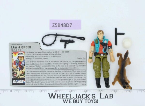 Law & Order V1 100% Complete G.I. Joe 1987 Hasbro Vintage Action Figure main image