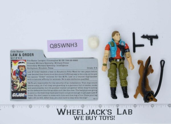 Law & Order V1 100% Complete G.I. Joe 1987 Hasbro Vintage Action Figure main image