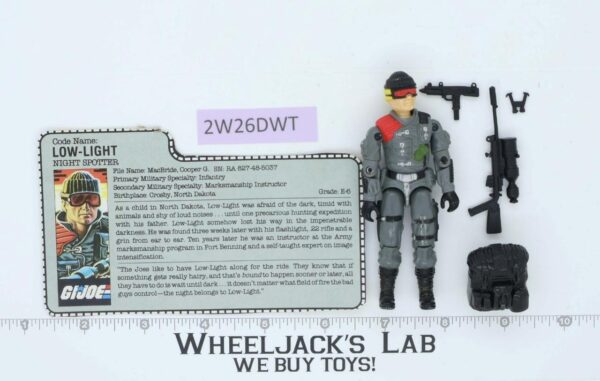 Low-Light V1 100% Complete G.I. Joe 1986 Hasbro Vintage Action Figure main image