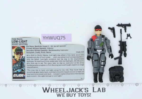 Low-Light V1 100% Complete G.I. Joe 1986 Hasbro Vintage Action Figure main image