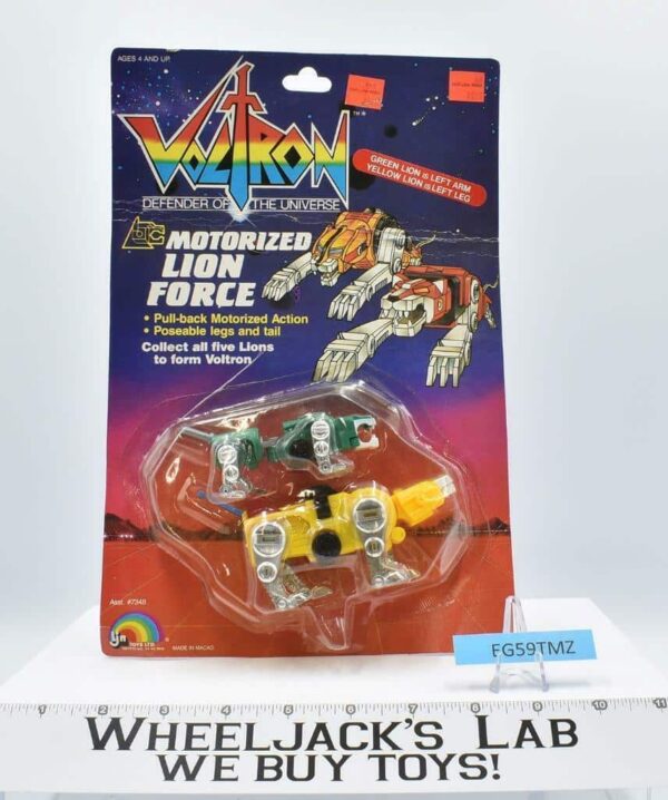 Motorized Lion Force Voltron Defender of the Universe 1984 LJN NEW MOSC SEALED main image