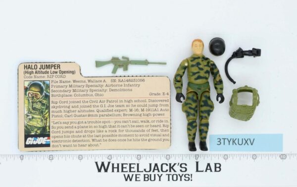 Rip Cord V1 100% Complete G.I. Joe 1984 Hasbro Vintage Action Figure main image