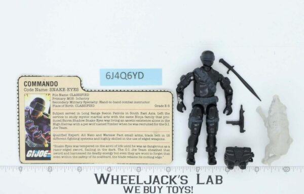 Snake Eyes & Timber V2 100% Complete G.I. Joe 1985 Hasbro Vintage Action Figure main image