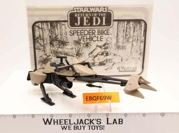 Speeder Bike 100% Complete Star Wars ROTJ 1983 Kenner Action Figure Vehicle main image