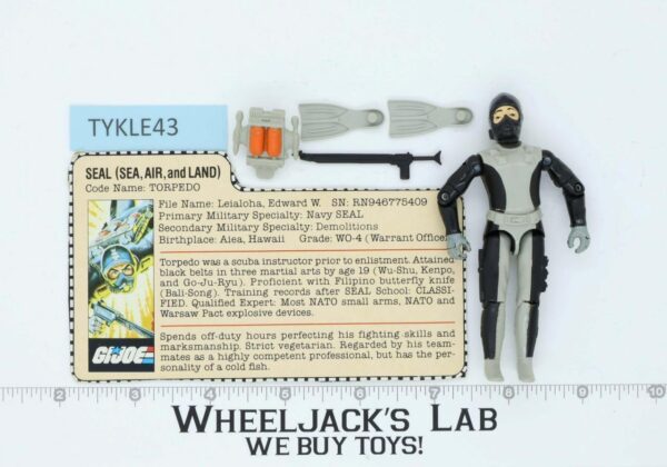 Torpedo V1 100% Complete G.I. Joe Hasbro 1983 Hasbro Vintage Action Figure main image