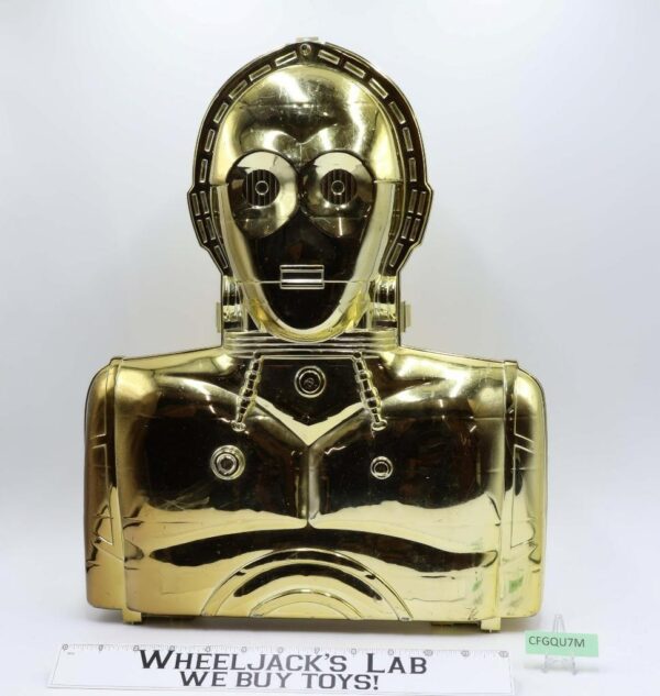 C-3PO Gold Action Figure Storage Case Star Wars 1983 Kenner main image