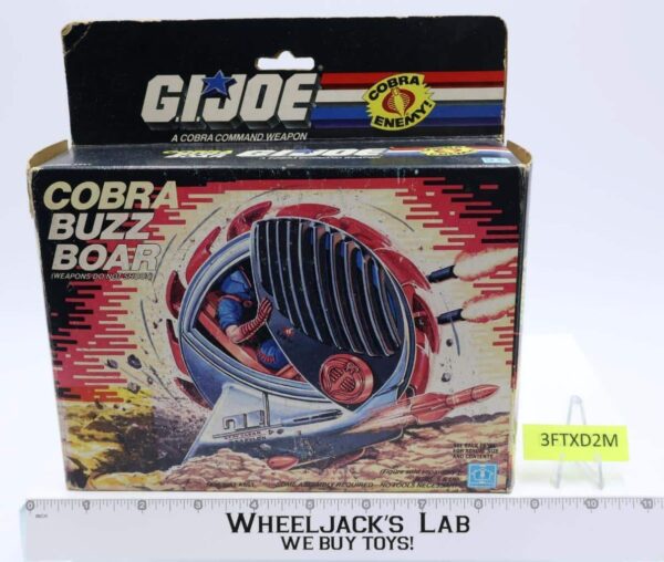 Cobra Buzz Boar 100% Complete W/Box GI Joe 1987 Hasbro Vintage Action Figure main image