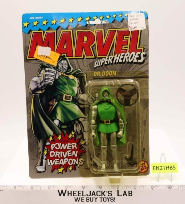 Dr. Doom Marvel Super Heroes Power Driven Weapons MOSC 1990 Toybiz main image