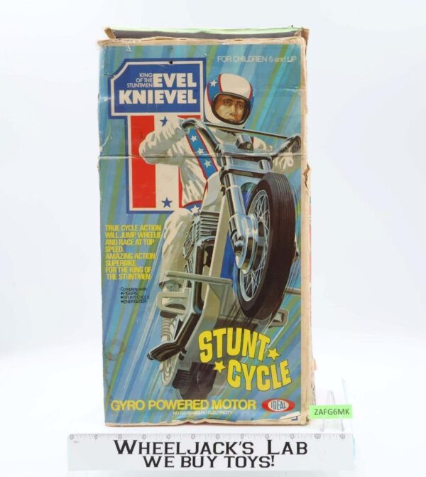 Evel Knievel Stunt Cycle With Box 1973 Ideal Toy Vintage Action Figure main image