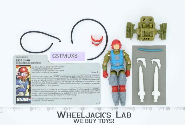 Fast Draw V1 100% Complete G.I. Joe 1987 Hasbro Vintage Action Figure main image