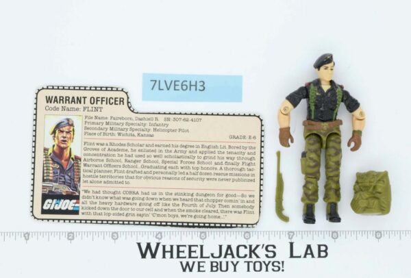 Flint V1 100% Complete 1985 G.I. Joe Hasbro Vintage Action Figure main image