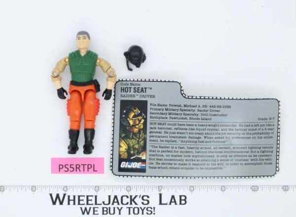 Hot Seat V1 100% Complete G.I. Joe 1989 Hasbro Vintage Action Figure main image