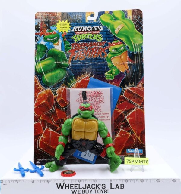 Kung-Fu Raph 100% Complete W/Card Tournament Fighters TMNT 1994 Playmates main image