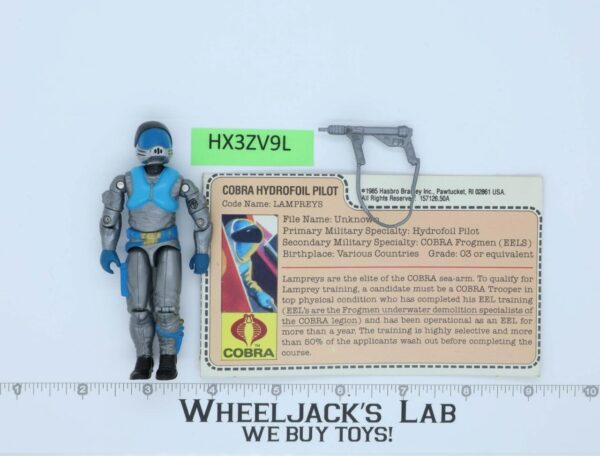 Lampreys V1 100% Complete G.I. Joe 1985 Hasbro Vintage Action Figure main image