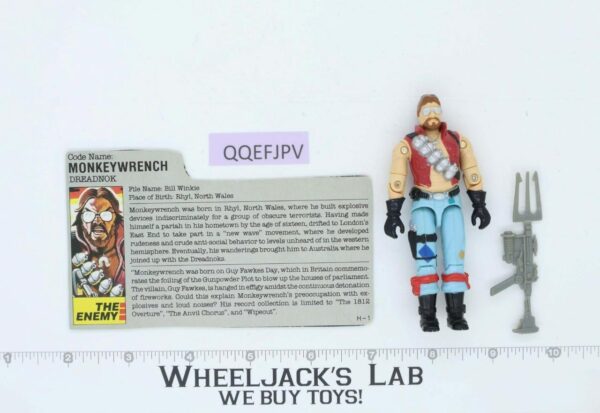 Monkeywrench V1 100% Complete G.I. Joe 1986 Hasbro Vintage Action Figure main image