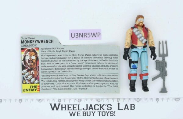 Monkeywrench V1 100% Complete G.I. Joe 1986 Hasbro Vintage Action Figure main image