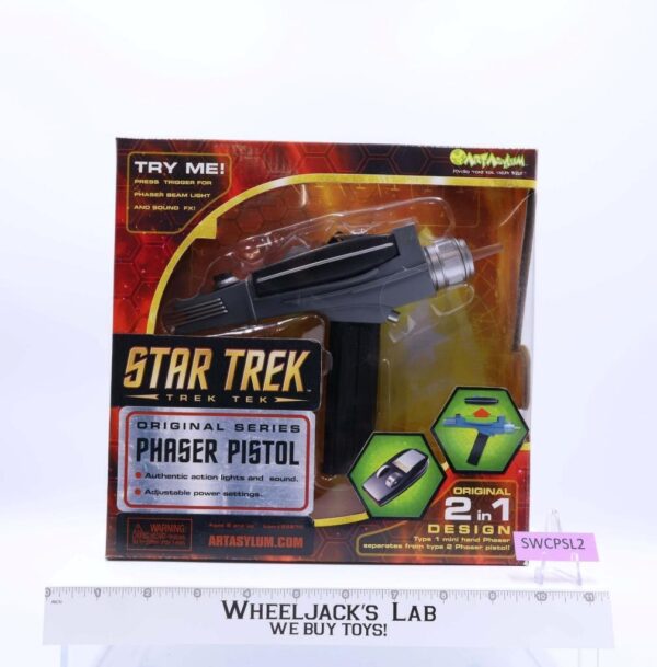 Phaser Pistol Star Trek TOS Original Series 2005 Art Asylum Toys NEW SEALED main image