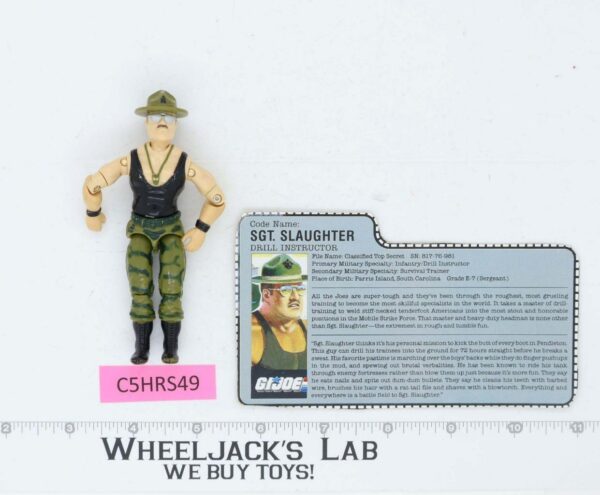 Sgt. Slaughter V2 G.I. Joe 1986 Hasbro Vintage Action Figure main image