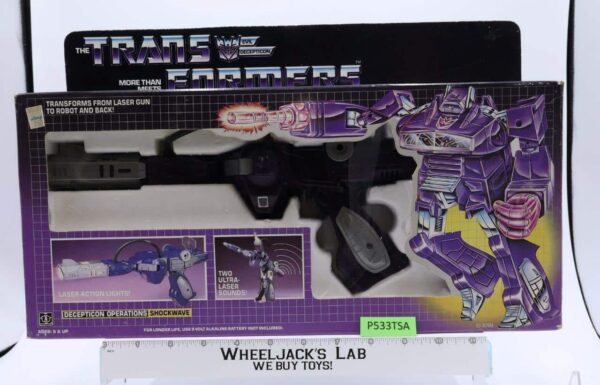 Shockwave 100% Complete W NICE BOX & FIGURE Vintage Hasbro G1 Transformers main image